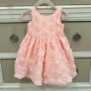 NEVER WORN Juno Valentine by Janie & Jack Floral Dress - Peach, size 6-12 months